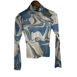 ginatricot sheer multi color ‎ Women Size XS